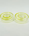 MIDCENTURY FINNISH URANIUM GLASS CAVIAR BOWL BY NANNY STILL FOR RIIHIMAEN LASI