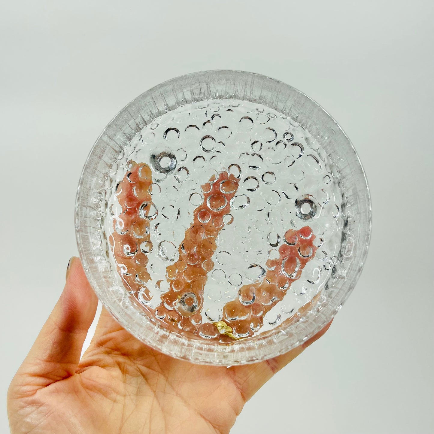 1970s IITTALA ULTIMA THULE ICE GLASS BOWL