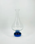 1970s POLISH BLUE PAPERWEIGHT BASE CARAFE