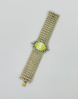 VICTORIAN STYLE URANIUM GLASS BRACELET
