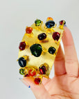 RUNWAY 1980s GUCCI GRIPOIX TUTTI FRUITTI CUFF