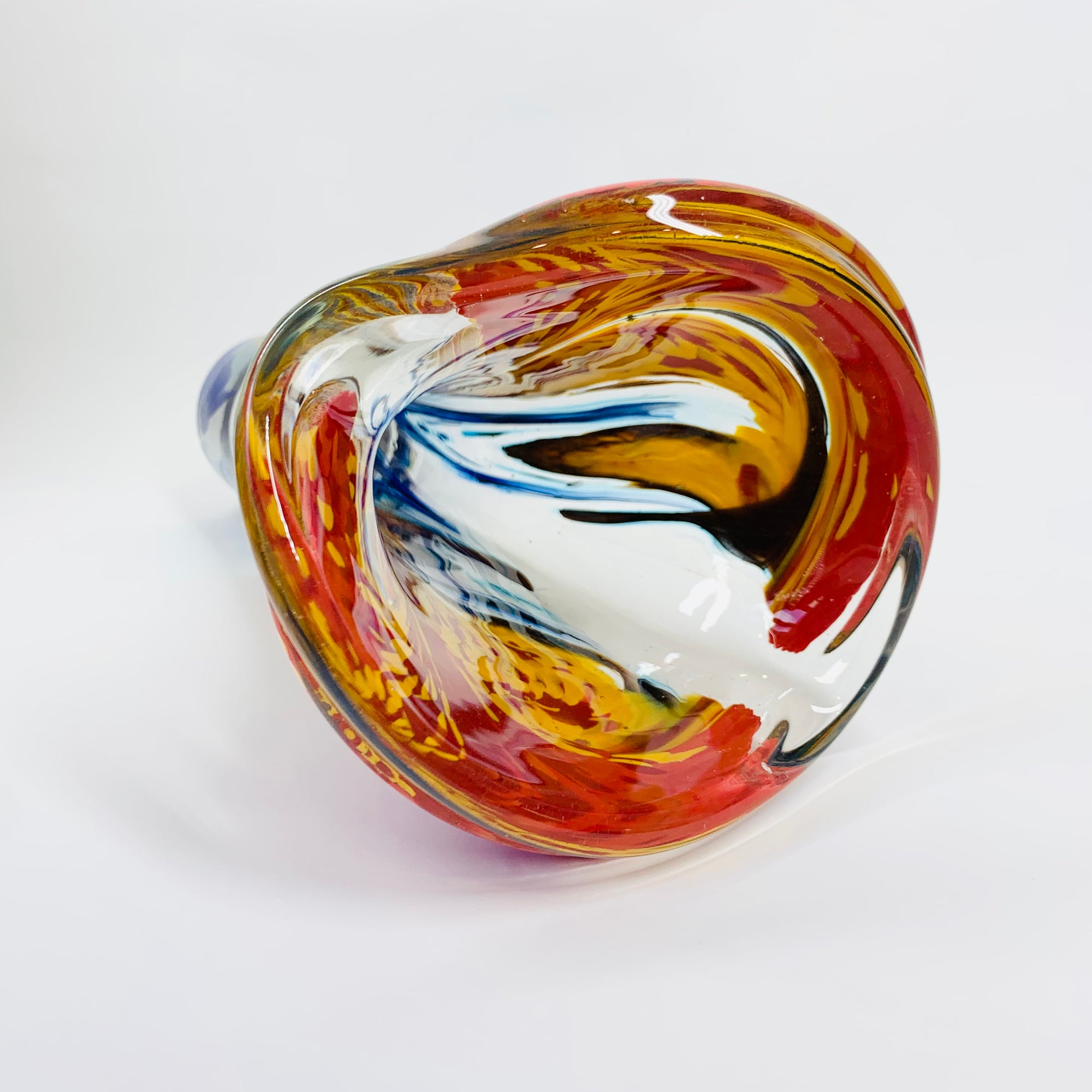 MURANO ART GLASS SWUNG VASE