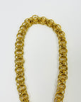 1980s CHANEL FANCY LINKS MADEMOISELLE PENDANT NECKLACE