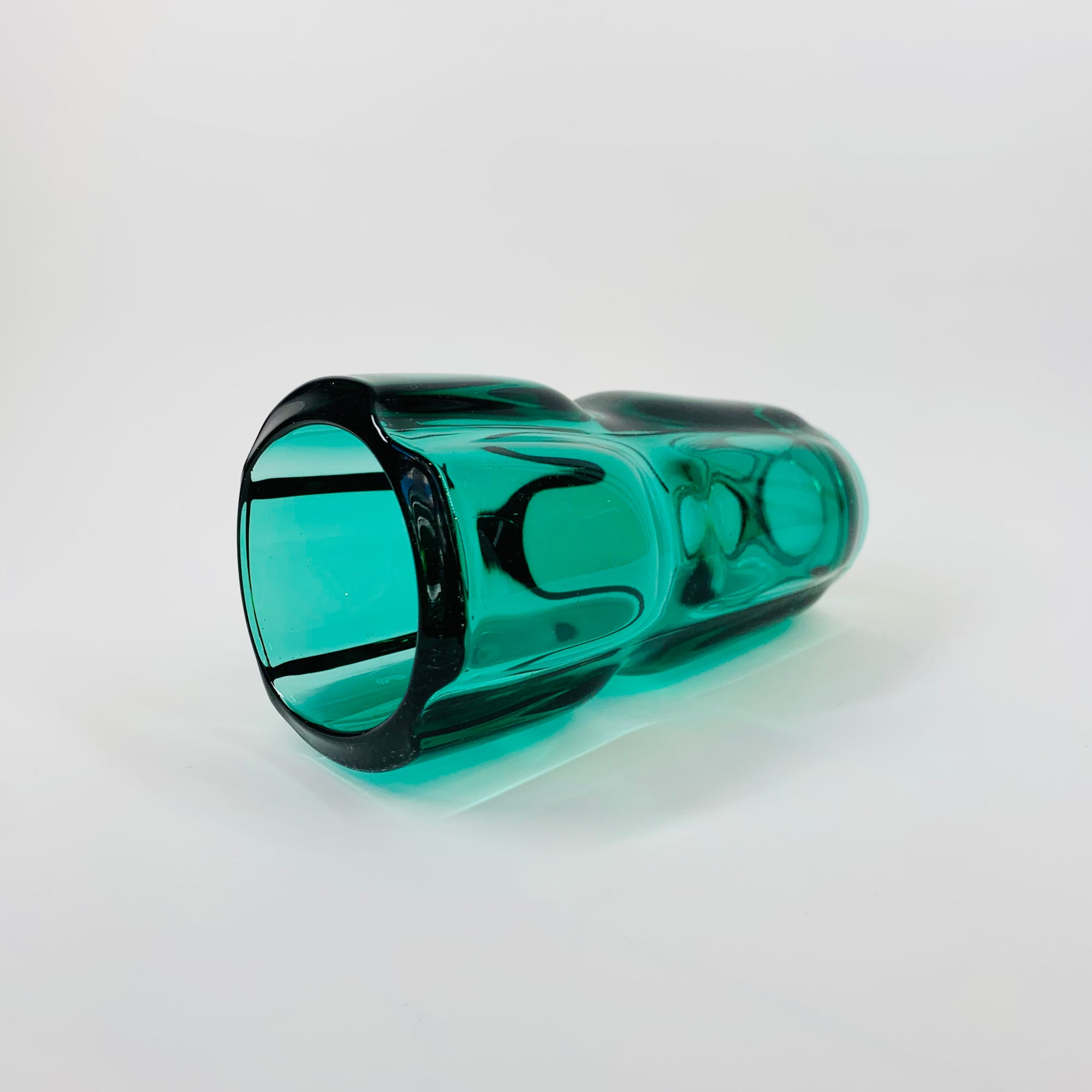1960s SKLO UNION RUDOLFOVA GLASS VASE BY FRANTISEK VIZNER