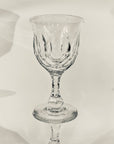ANTIQUE CUT ENGLISH CRYSTAL WINE GLASSES