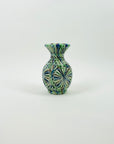 1990s F.VISSER TIE DYE PORCELAIN VASE