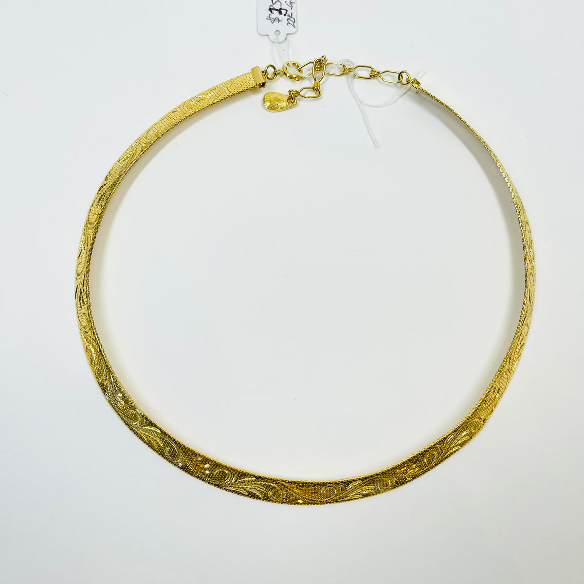 1950s CORO ETCHED COLLAR NECKLACE