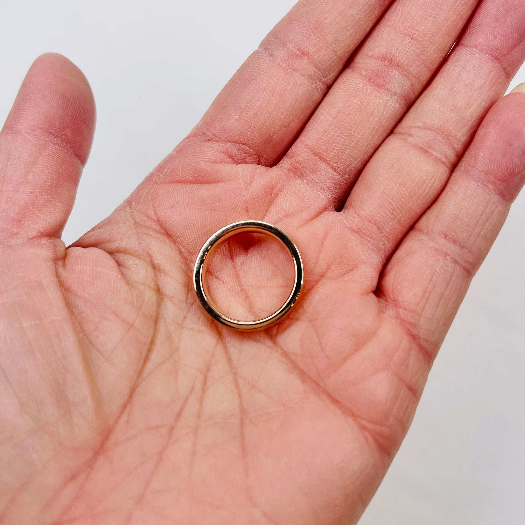 2000 VINTAGE TIFFANY &amp; CO 18K ROSE GOLD 1837 RING