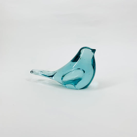 MURANO BLUE GLASS BIRD