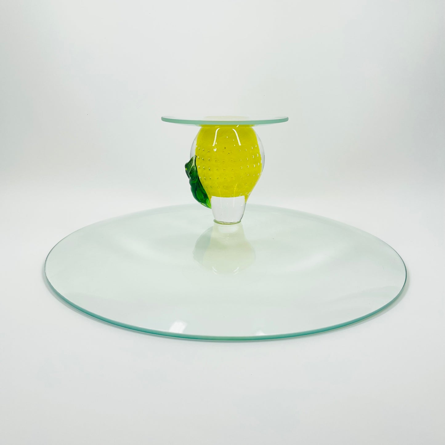 1980s LEMON STAND CAKE PLATE/BOWL