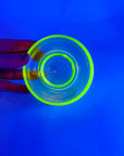 MIDCENTURY FINNISH URANIUM GLASS CAVIAR BOWL BY NANNY STILL FOR RIIHIMAEN LASI