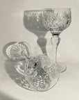 ANTIQUE CUT STUART CRYSTAL WINE GLASSES
