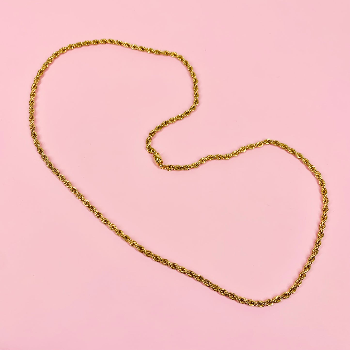 50s ROLLED GOLD TWIST ROPE CHAIN