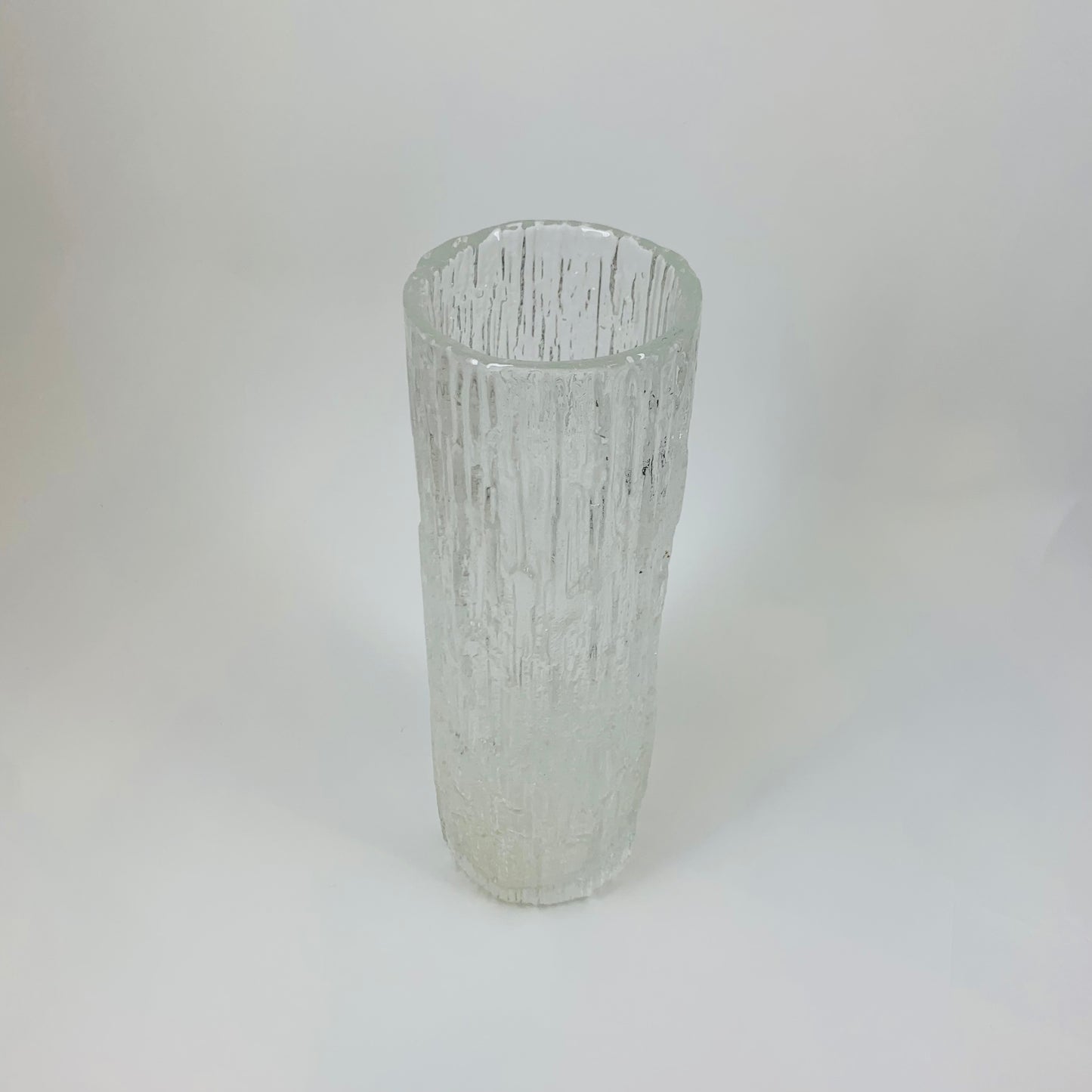 JAPANESE OTK BARK GLASS VASE