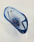 CZECH GLASS BLUE PINK BOWL