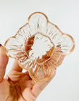 ANTIQUE ART DECO PRESSED PINK GLASS PIN DISH