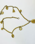 1980s CHANEL LIMITED EDITION GOLD PLATED CHARMS NECKLACE/BELT