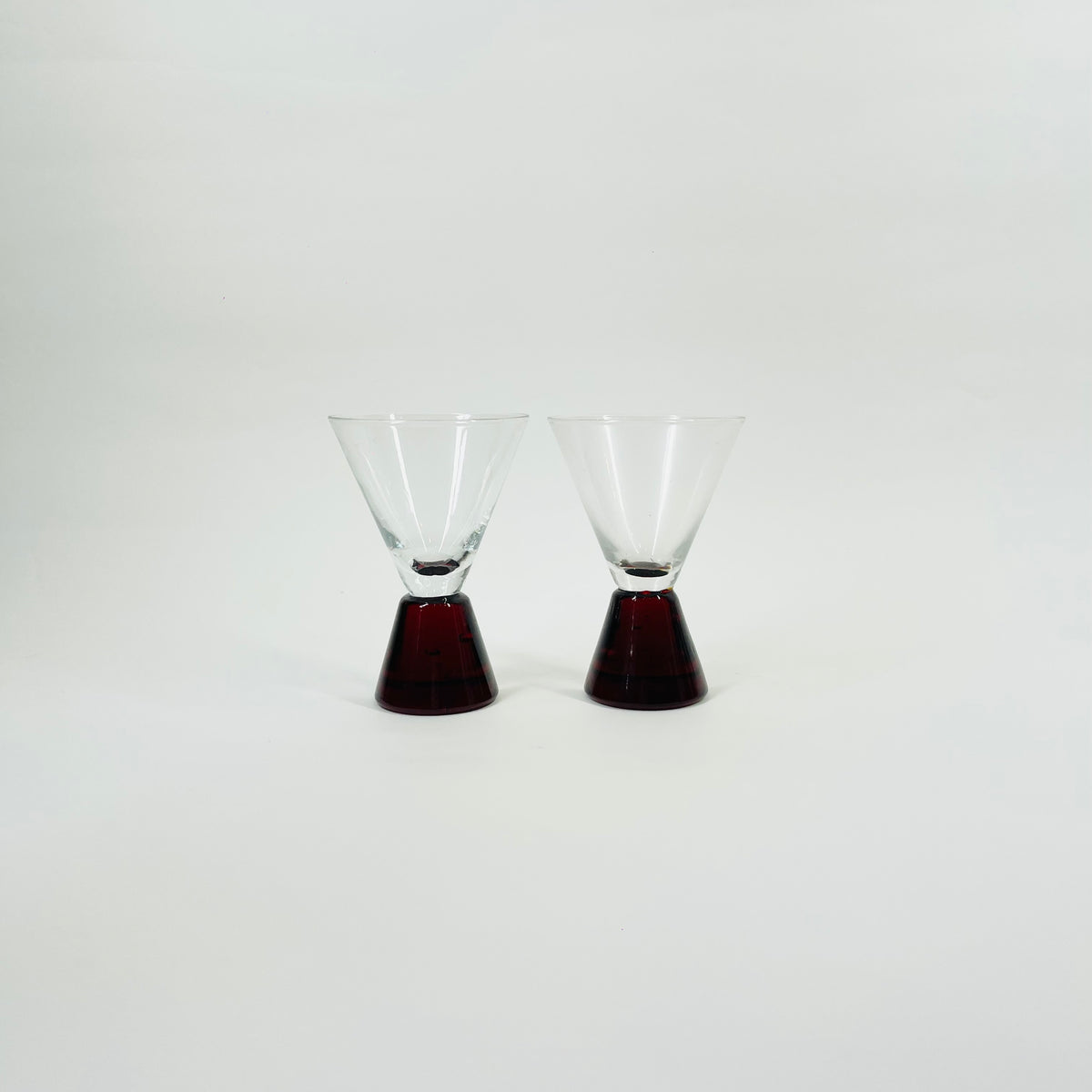 1980s PAPERWEIGHT SHOT/PORT GLASSES