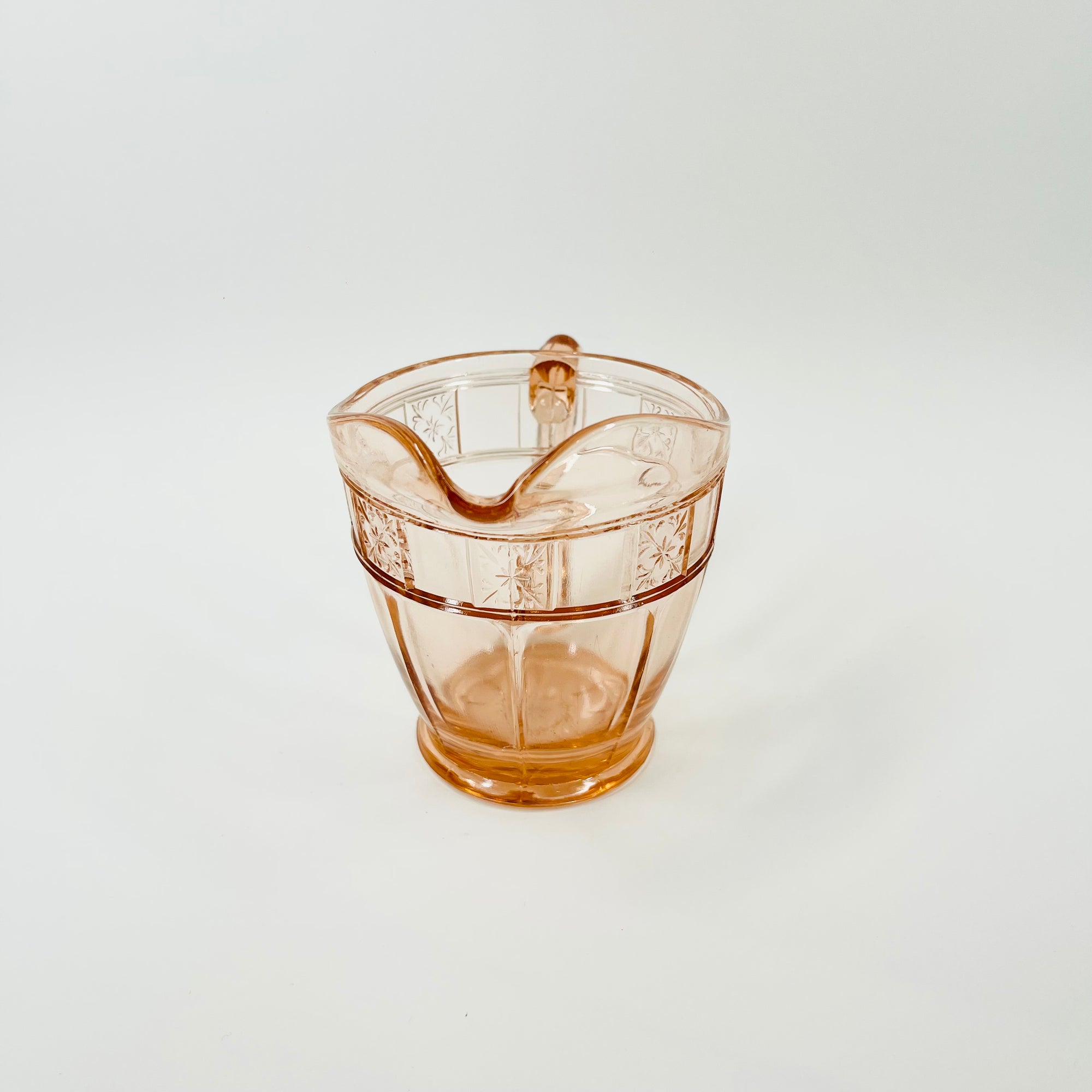 ANTIQUE DEPRESSION PINK PRESSED GLASS PLATE/BOWL/DINNER SERVICE