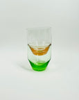 1970s COLOUR GLASS STACKABLE TUMBLERS