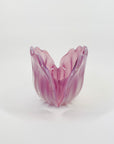 1950s PINK MURANO OPALINE GLASS CLAM SHELL BOWL
