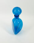 1970s BLENKO KINGFISHER BLUE GLASS DECANTER