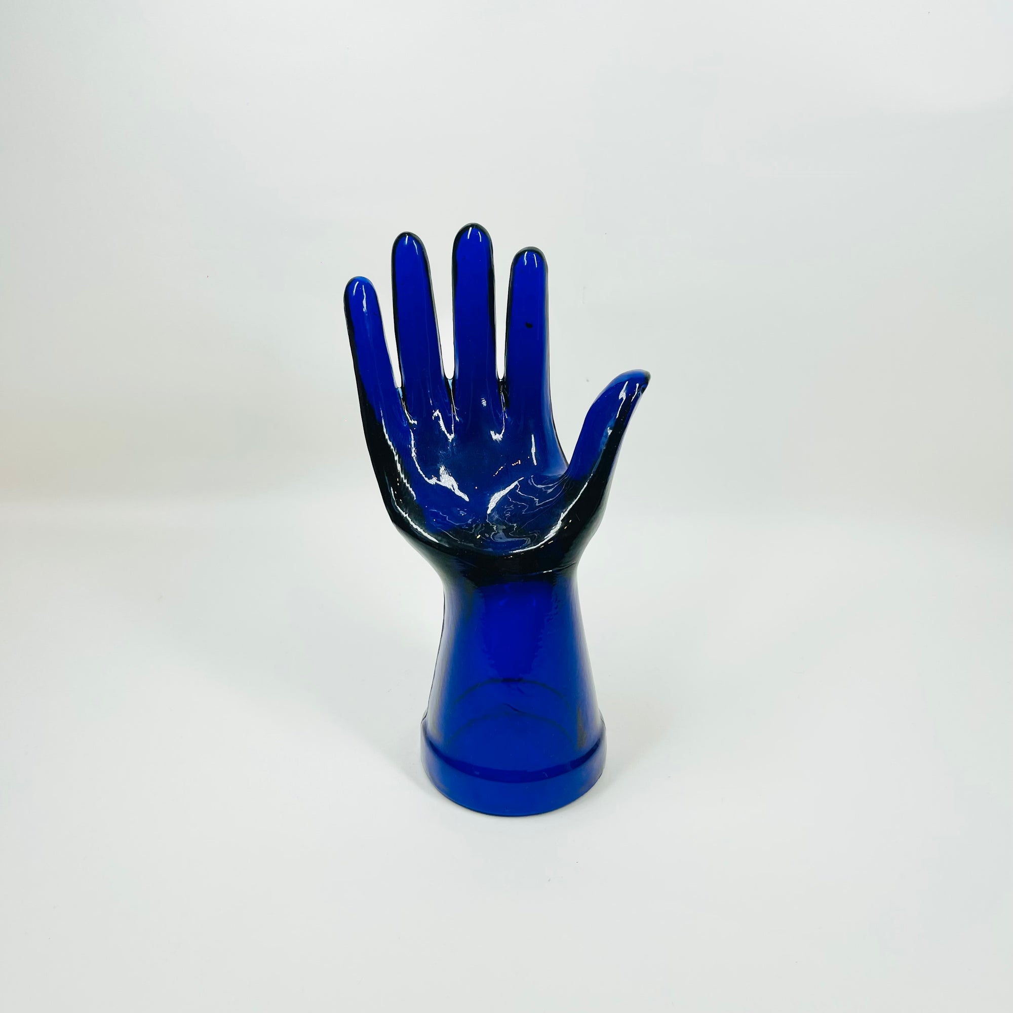 1950s USA GLASS RELIEF/SCULPTURE OF A HAND