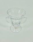 ANTIQUE CUT CRYSTAL FOOTED AMPHORA VASE