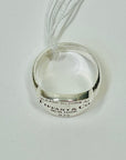 SIGNED VINTAGE TIFFANY & CO SILVER RETURN TO ADDRESS SIGNET RING