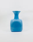 MCM CASED BLUE SQUARE HOOP VASE