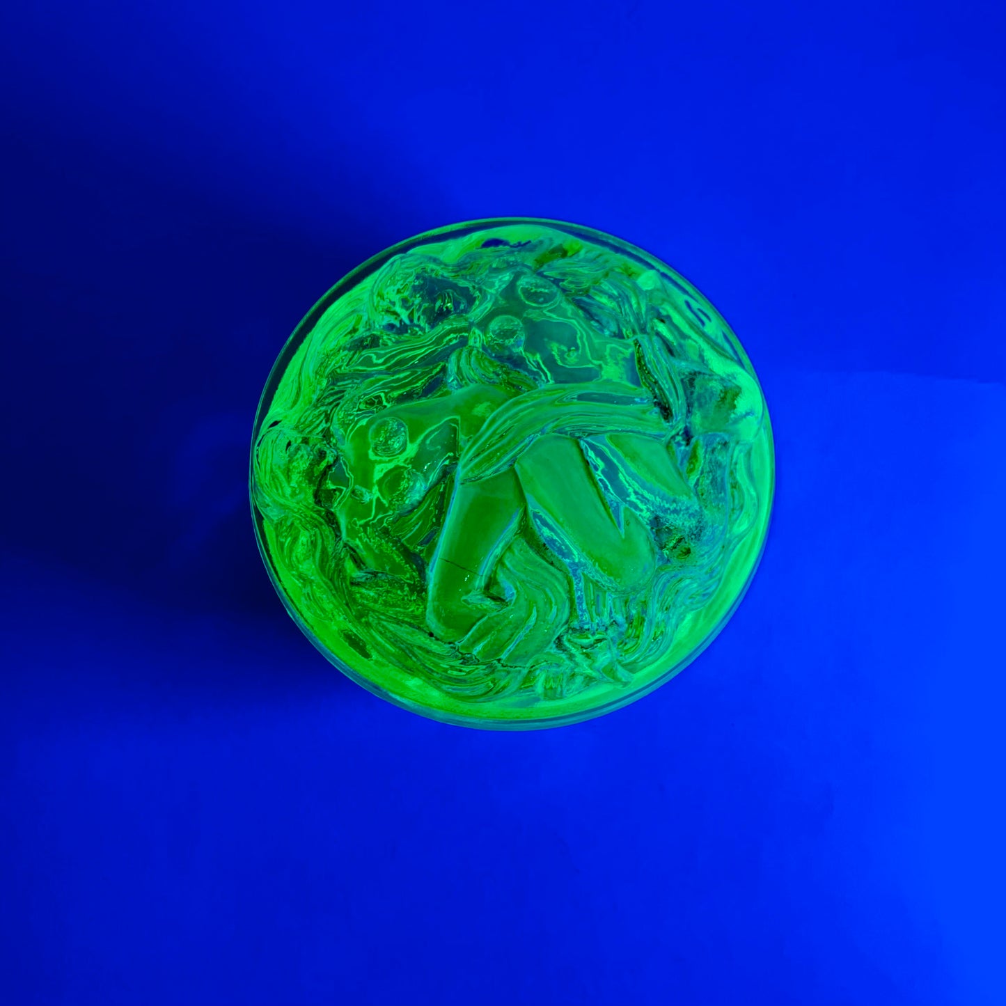 URANIUM GLASS BACCANTES NUDE BOX