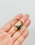 1950s DANISH BRUTALIST TOI ET MOI TURQUOISE SILVER RING