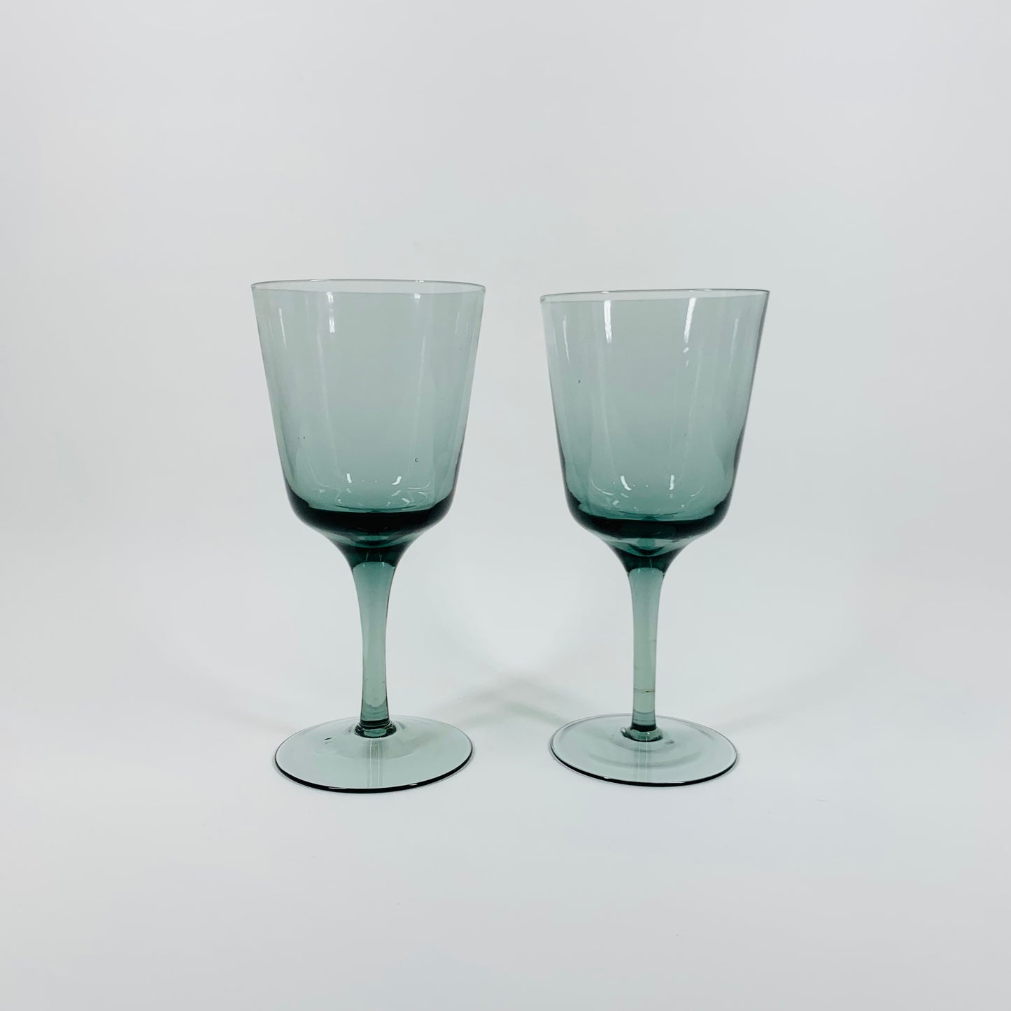 1950s GREY WINE GLASSES