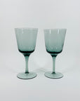 1950s GREY WINE GLASSES