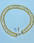 1950s CORO MESH INFINITY TURQUOISE COLLAR NECKLACE