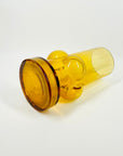 1960s FINNISH RIIHIMAEN AMBER GLASS VASE