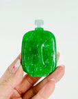 ANTIQUE CHINESE HAND CARVED GREEN STONE SCENT BOTTLE