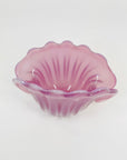 1950s PINK MURANO OPALINE GLASS CLAM SHELL BOWL