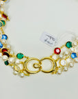 1980s OROTON TUTTI FRUITTI EARRINGS & MATCHING NECKLACE