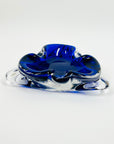 1950s MURANO COBALT BLUE SOMMERSO TREFOIL BOWL/ASHTRAY