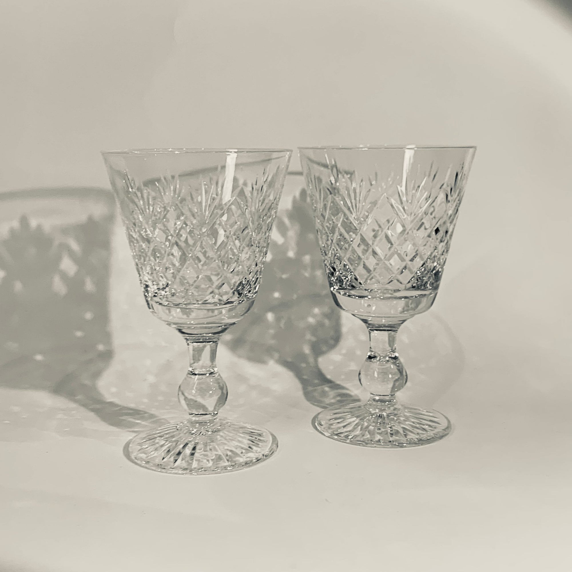 ANTIQUE STUART CRYSTAL GLASSES