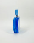 1980s CZECH BLUE CRYSTAL PERFUME BOTTLE
