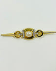 1980s OROTON COSTUME PEARL NECKLACE EARRINGS BROOCH SUITE