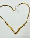 1970s BIJOUX GP NECKLACE WITH TWIST CHEVRON PENDANT