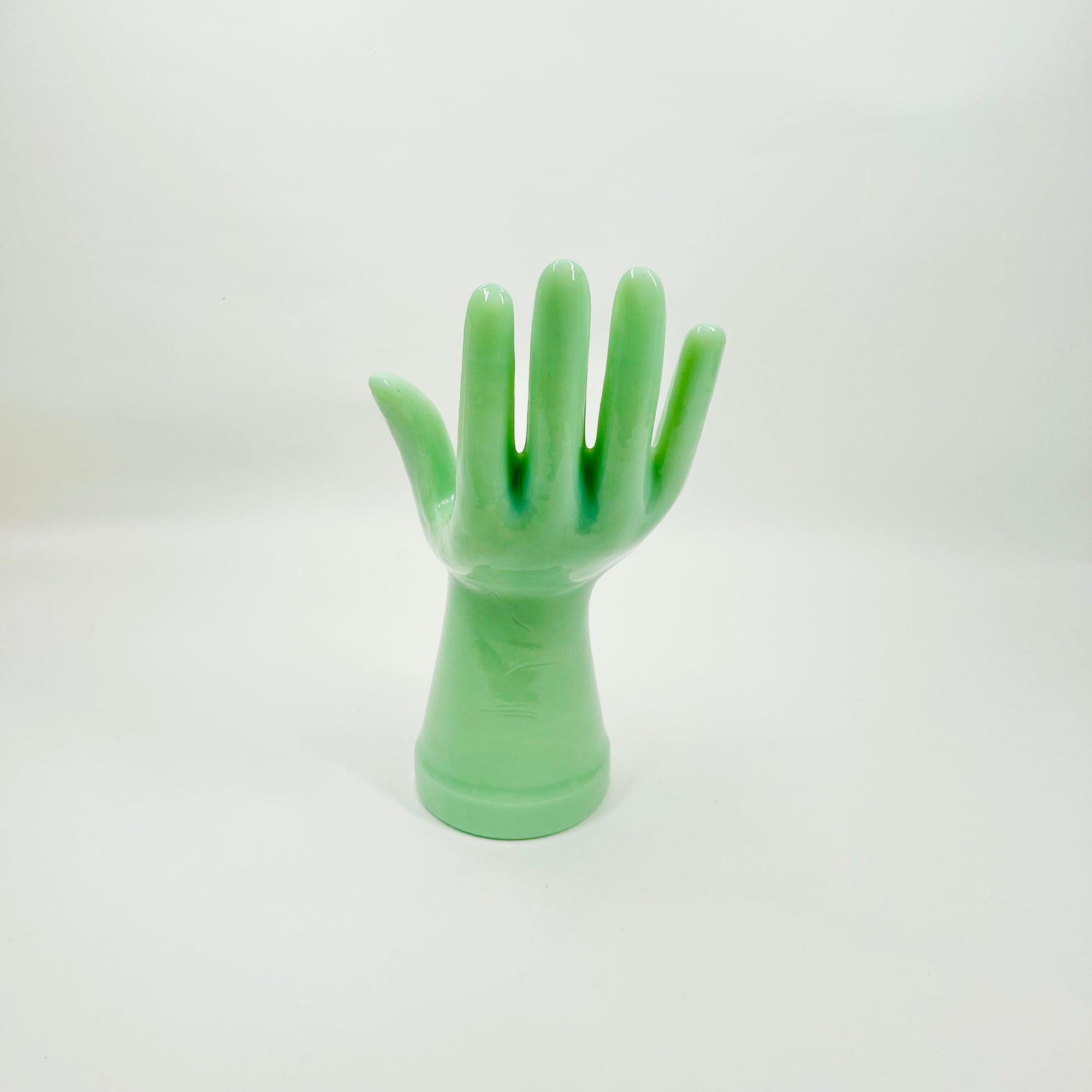 1950s USA GLASS RELIEF/SCULPTURE OF A HAND