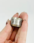1990s TOM FORD ERA GUCCI ETCHED SIGNET SILVER RING