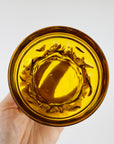 50s AMBER BARK TUMBLER GLASSES
