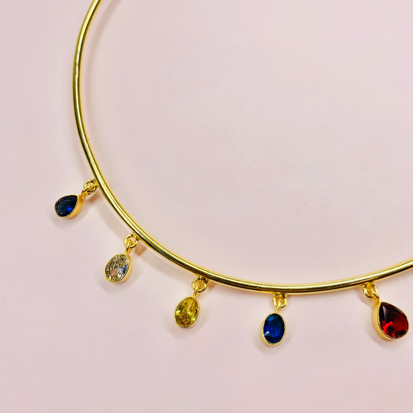 1990s GOLD PLATED TUTTI FRUITTI CHOKER