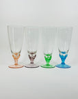 50s HARLEQUIN CHAMPAGNE FLUTES