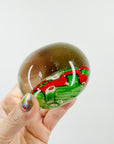 1960s RED GREEN MILLEFIORI CANDY CANE PAPERWEIGHT